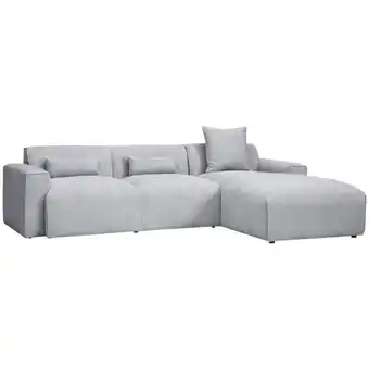 Möbelix Ecksofa mit Zierkissen Pearl Grau 303x196 cm Angebot