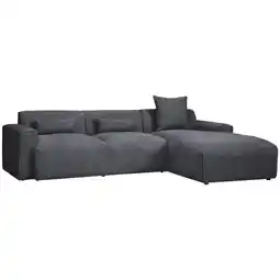 Möbelix Ecksofa mit Zierkissen Pearl Graphitfarben 303x193 cm Angebot