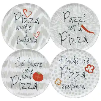 Möbelix Pizzateller Porzellan Rund 4er-Set Cinzia ca. 32,5 cm Angebot