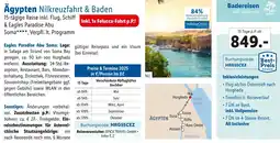 Lidl Reisen Ägypten Nilkreuzfahrt & Baden Angebot