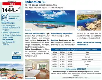 Lidl Reisen Indonesien Bali Angebot