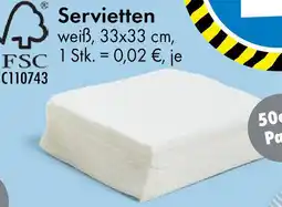 TEDi Servietten Angebot