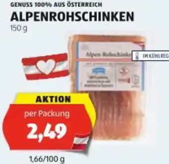 Hofer Alpenrohschinken Angebot