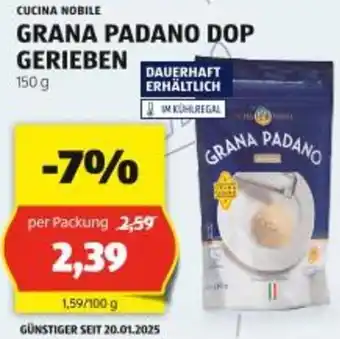 Hofer Grana padano dop gerieben Angebot