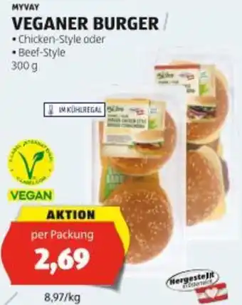 Hofer VEGANER BURGER Angebot