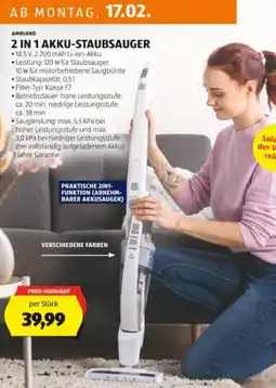 Hofer 2 in 1 akku-staubsauger Angebot