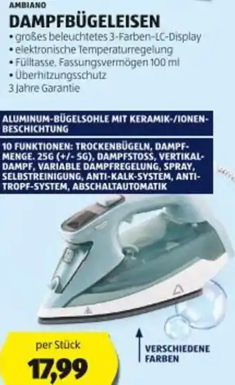 Hofer Dampfbügeleisen Angebot