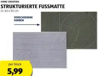 Hofer Strukturierte fussmatte Angebot