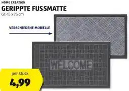 Hofer Gerippte fussmatte Angebot