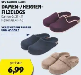 Hofer Damen-/herren- filzclogs Angebot