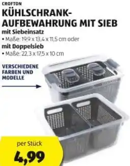 Hofer Kühlschrank- aufbewahrung mit sieb Angebot