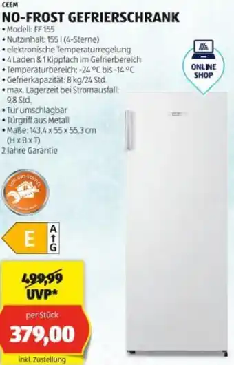 Hofer No-frost gefrierschrank Angebot