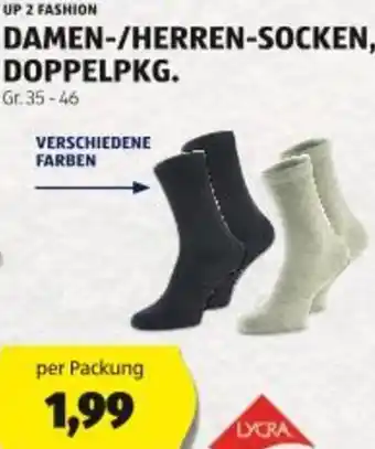 Hofer Damen-/herren-socken Angebot