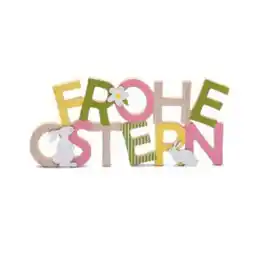 Pagro Diskont Standdeko Schriftzug „Frohe Ostern” 38 x 18 cm PAGRO DISKONT Angebot