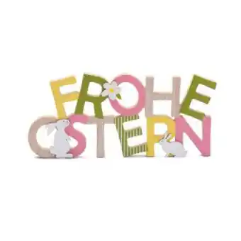 Pagro Diskont Standdeko Schriftzug „Frohe Ostern” 38 x 18 cm PAGRO DISKONT Angebot