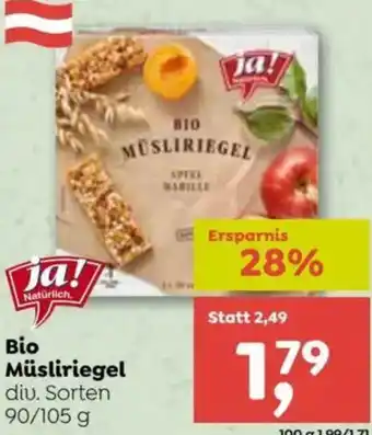 ADEG Bio Müsliriegel Angebot