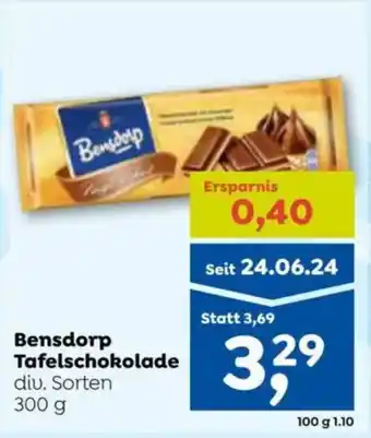 ADEG Bensdorp Tafelschokolade Angebot