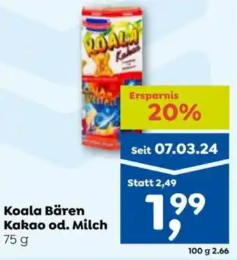 ADEG Koala Bären Kakao od. Milch Angebot