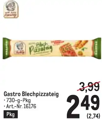 Metro Gastro Blechpizzateig Angebot