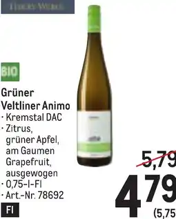 Metro Grüner Veltliner Animo Angebot