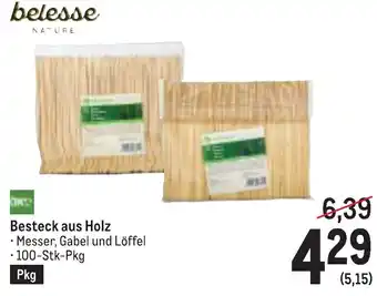 Metro Besteck aus Holz Angebot