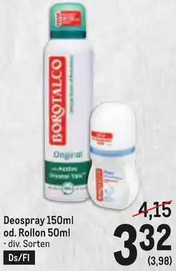 Metro Deospray od. Rollon Angebot