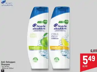 Metro Anti-Schuppen Shampoo Angebot