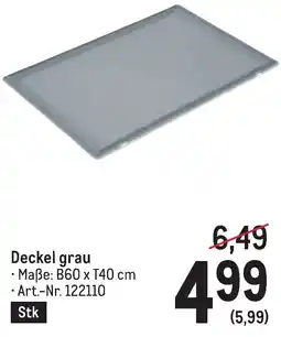 Metro Deckel Angebot