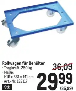 Metro Rollwagen für Behälter Angebot