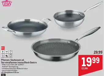 Metro Pfannen, Sauteusen od. Servierpfannen Inoxxa Black Gastro Angebot