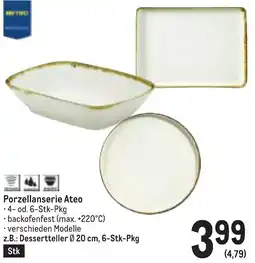 Metro Porzellanserie Ateo Angebot