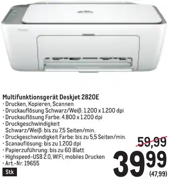 Metro Multifunktionsgerät Deskjet Angebot