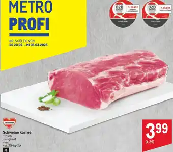 Metro Schweine Karree Angebot