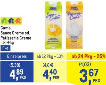 Metro Guma Sauce Creme od. Patisserie Creme Angebot