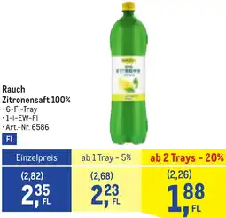 Metro Zitronensaft Angebot