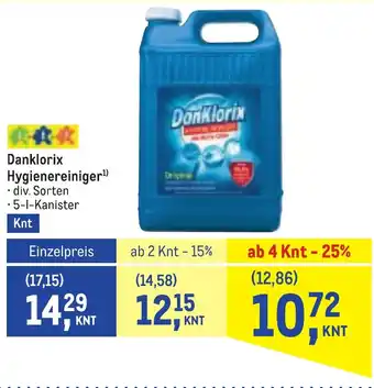 Metro Danklorix Hygienereiniger¹) Angebot