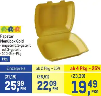 Metro Menübox Gold Angebot