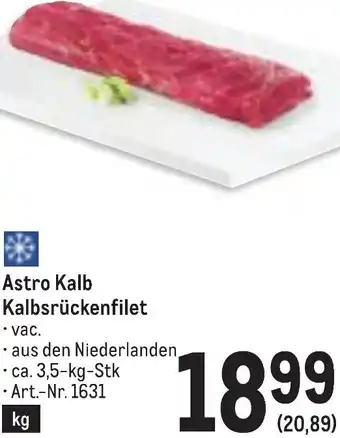 Metro Kalbsrückenfilet Angebot