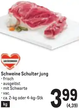 Metro Schweine Schulter jung Angebot