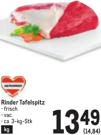Metro Rinder Tafelspitz Angebot