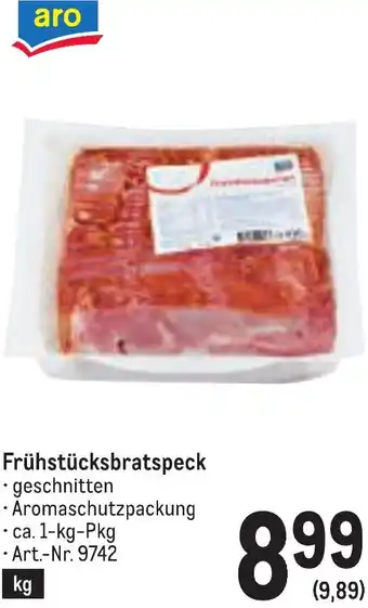 Metro Frühstücksbratspeck Angebot