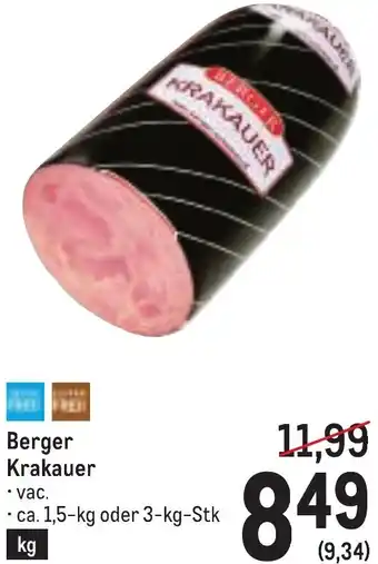 Metro Berger Krakauer Angebot