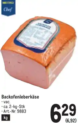 Metro Backofenleberkäse Angebot