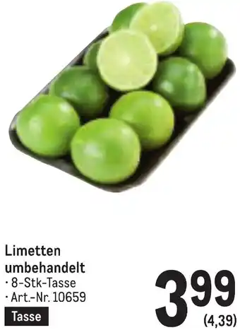 Metro Limetten umbehandelt Angebot