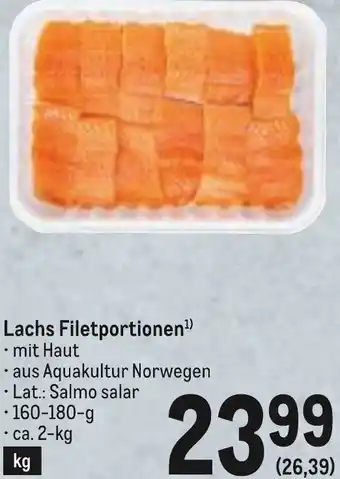 Metro Lachs Filetportionen Angebot