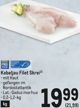 Metro Kabeljau Filet Skrei Angebot