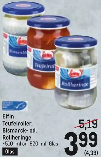 Metro Elfin Teufelroller, Bismarck- od. Rollheringe Angebot