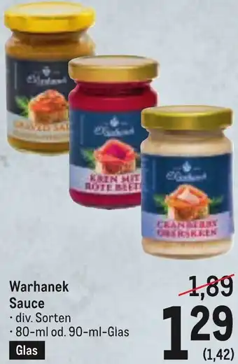 Metro Warhanek Sauce Angebot