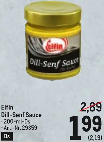 Metro Dill-Senf Sauce Angebot