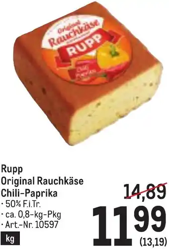 Metro Original Rauchkäse Chili-Paprika Angebot